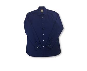 Men's Hardy Amies Lock Brinsley Fit Shirt In Navy Blue