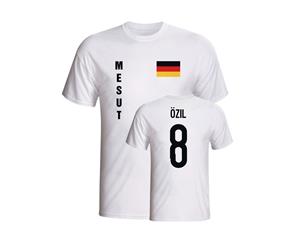 Mesut Ozil Germany Flag T-shirt (white)