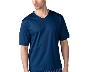 Mey Men 20710-664 Lounge Neptune Blue Cotton Pyjama Top