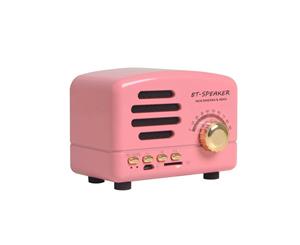 Mini Bluetooth Speakers Camera Shape Radio Wireless Speaker Pink