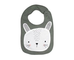 Mister Fly Sage Bunny Face Bib