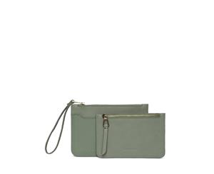 Mocha Jana Double Clutch - Mint