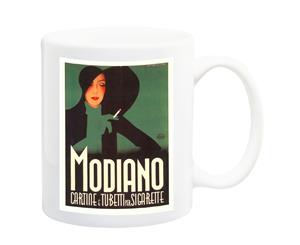 Modiano Cigarette Art Deco 1936 Poster Mug - 11 Fluid Oz