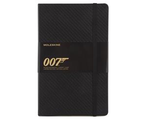 Moleskine 007 Limited Edition Ruled Hardback Notebook - Carbon