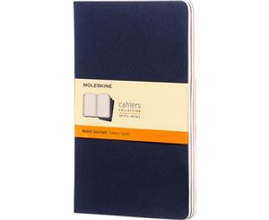 Moleskine Cahier Ruled Journal L (Set Of 3) (Indigo) - PF3084