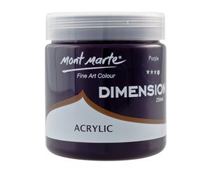 Mont Marte Dimension Acrylic Paint 250ml Pot - Purple