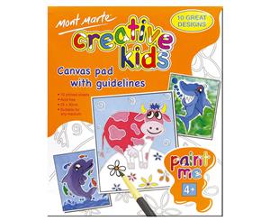 Mont Marte Kids - Creative Kids Canvas Pad Paint Me 10 Sheet