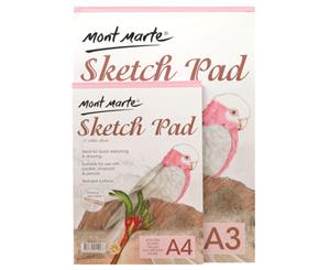 Mont Marte Sketch Pad White Paper A4 150gsm 25 Sheet