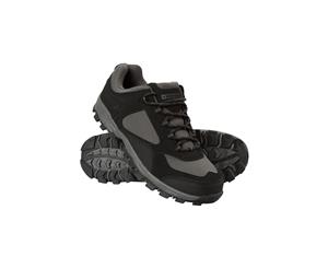 Mountain Warehouse Mens Shoes Suede & Mesh Upper with High Traction Outsole - Black