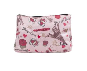 Multi-Purpose Travel Toiletries Makeup Cosmetic Bag - Paris Je'Taime