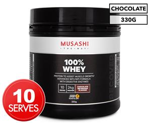 Musashi 100% Whey Protein Powder Chocolate Milkshake 330g