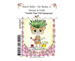 My Besties Clear Stamps - Twinkle Toes Troll Handyman