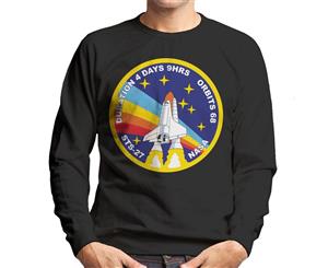 NASA STS 27 Atlantis Mission Badge Men's Sweatshirt - Black