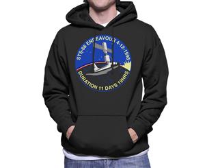 NASA STS 88 Endeavour Badge Men's Hooded Sweatshirt - Black