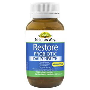 Nature's Way Restore Daily Probiotic 90 Capsules