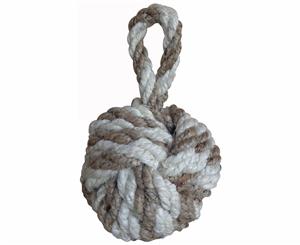 Nautical Natural -Ivory Jute Door Stopper Large