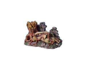 Neptune Middle Earth Tree Trunk With Rock 24X14X13Cm