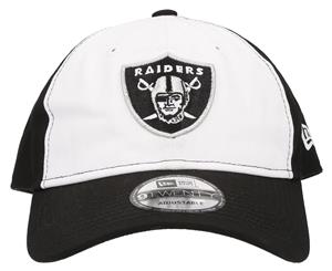 New Era Oakland Raiders Twill 9TWENTY Baseball Cap - White/Black