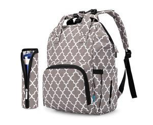 NiceEbag Unisex Waterproof Nappy Bag-Grey Lantern