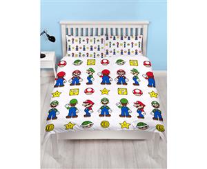 Nintendo Super Mario Stack Double Duvet Cover Set