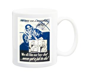 No Time For A Hangover 1940 War Mug - 11 Fluid Oz