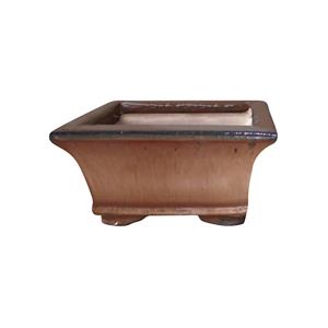 Northcote Pottery 18 x 18 x 9cm Square Izumi Bonsai Pot - Copper