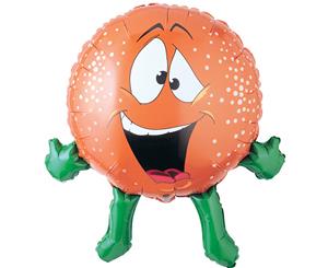 Oaktree 27 Inch Orange Shaped Foil Party Balloon (Orange) - SG8221