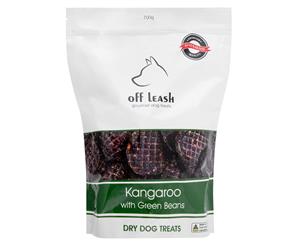 Off Leash Gourmet Dog Treats Kangaroo & Green Beans 700g