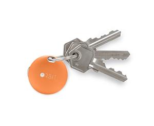 Orbit Key Bluetooth Tracker ( Sunset Orange ) -Premium aluminium waterproof casing and replaceable battery