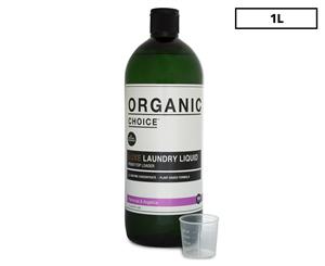 Organic Choice Front & Top Loader Luxe Laundry Liquid Palmrosa & Angelica 1L