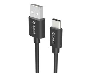 Orico 1M USB2 to Type-C Charging Data Cable - Black