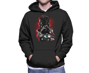 Original Stormtrooper Imperial TIE Pilot Red Burst Men's Hooded Sweatshirt - Black