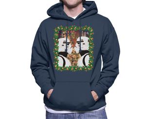 Original Stormtrooper Mistletoe Christmas Men's Hooded Sweatshirt - Navy Blue