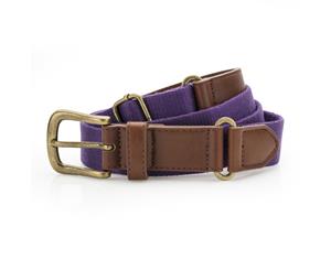 Outdoor Look Womens Faux Leather Canvas Belt - Purple