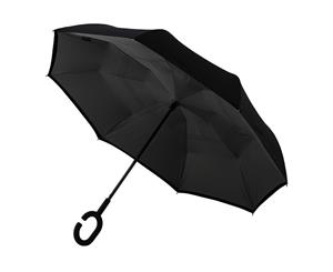 Outside-In Inverted Umbrella Black