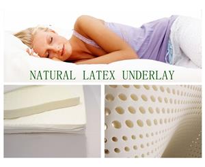 PREMIUM QUALITY 100% Pure Nature Latex Mattress Topper Overlay Healthy Sleep - KING Bed