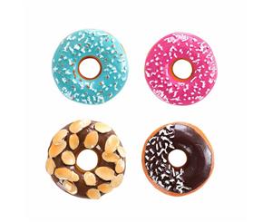 Pack of 4 Lovely Donut Refrigerator Magnets Decorative Resin Refrigerator Magnets