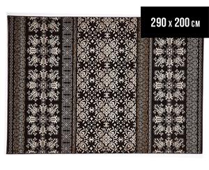 Palais Classic Persian Floral Motif 290x200cm Rug - Dark Brown