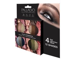 Palladio Baked Eyeshadow - Eyeshadow Trio Palettes X 4