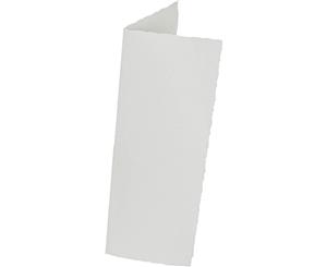 Paperwave Cascade 220gsm Cards - Slim (21.1 x 7.5cm) - Deckled White - Pack of 25