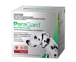 Paragard Large Dogs Allwormer Treatment & Control Tablets 100's (P5618)