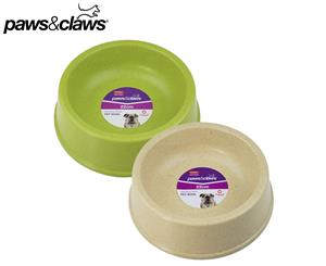 Paws & Claws 22cm Bamboo Pet Bowl - Randomly Selected