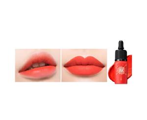 Peripera Cloud Ink Velvet #2 Heart Red Orange - 8g Peri Pera Soft Liquid Lacquer Mousse Lipstick