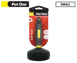 Pet One Small Grooming Bath Brush - Grey