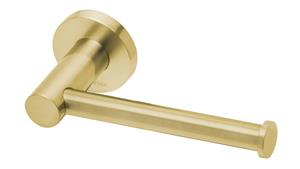 Phoenix Radii Round Plate Toilet Roll Holder - Brushed Gold