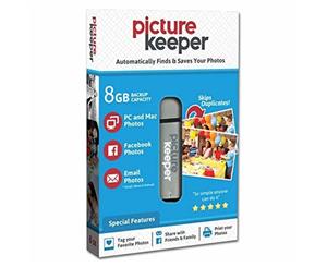 Picture Keeper 8GB Portable Flash USB Photo Backup and Storage Device for Computers