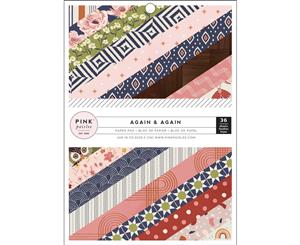 Pink Paislee Single-Sided Paper Pad 6&quotX8" 36/Pkg-Again & Again 18 Designs/2 Each