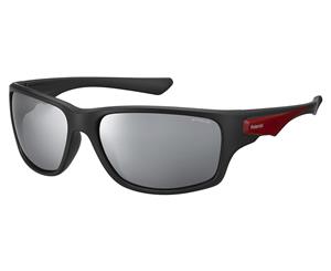 Polaroid Men's 7012/S Polarised Sunglasses - Black/Red