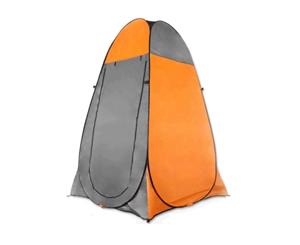 Pop Up Camping Shower Toilet Tent Outdoor Privacy Portable Change Room Shelter - Grey/Orange