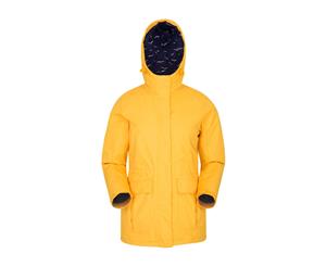 Portobello Waterproof Womens Jacket with Front Pockets Taped Seams - Yellow